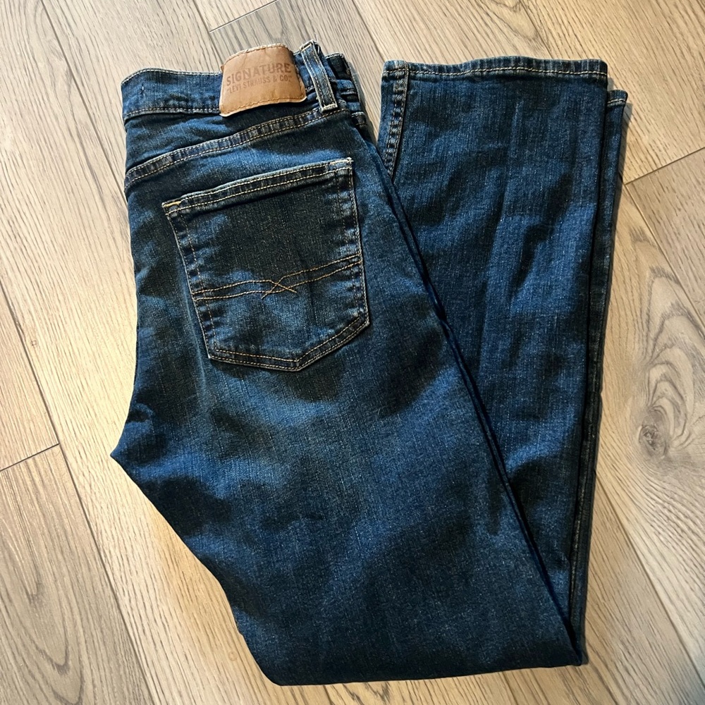 Levi’s Signature Dark Blue Men's Straight Jeans 31x30